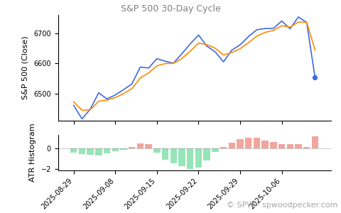 SPX 30-day cycle chart