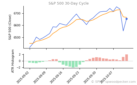 SPX 30-day cycle chart