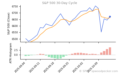 SPX 30-day cycle chart