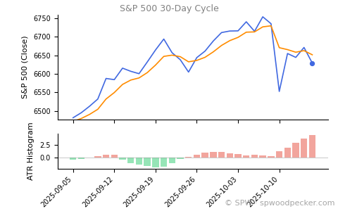 SPX 30-day cycle chart