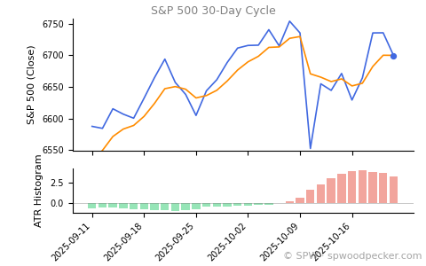 SPX 30-day cycle chart